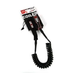 LEASH DE SUP HOWZIT COIL NOIR 9' -Pagayer Soldes Magasin leash de sup howzit coil noir 9 1 2