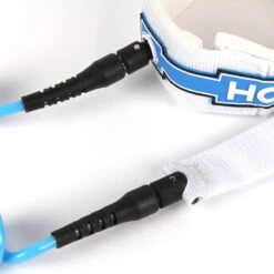 LEASH DE SUP HOWZIT DOWNWIND COIL BLANC/BLEU 6' -Pagayer Soldes Magasin leash de sup howzit downwind coil blanc bleu 6 1 6