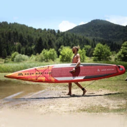 PADDLE GONFLABLE AQUA MARINA RACE 14.0 2023 -Pagayer Soldes Magasin paddle gonflable aqua marina race 140 2022 4