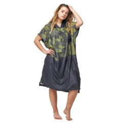 PONCHO AFTER MICROFIBER MILITARY GREEN -Pagayer Soldes Magasin poncho after microfiber military green 2