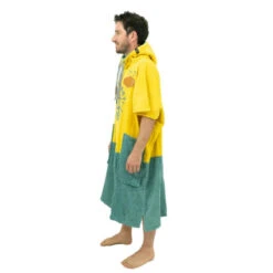 All-In PONCHO ALL IN BUMPY JAUNE/VERT -Pagayer Soldes Magasin poncho all in bumpy jaune vert 2