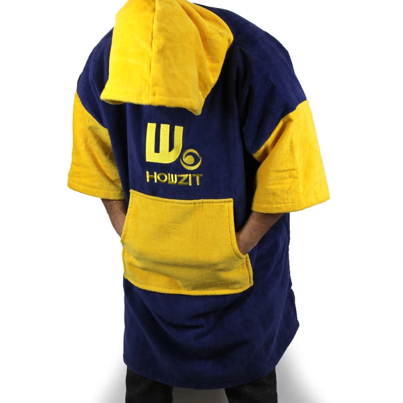 Poncho Howzit Bleu/jaune 5 Poncho Howzit Bleu/jaune – Image 5