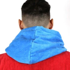 Poncho Howzit Bleu/rouge -Pagayer Soldes Magasin poncho howzit bleu rouge 7
