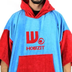 Poncho Howzit Rouge/bleu 17 Poncho Howzit Rouge/bleu -Pagayer Soldes Magasin poncho howzit rouge bleu 7