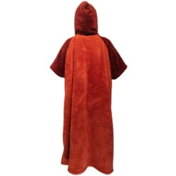 PONCHO PLAID AFTER ESSENTIAL SHERPA ROUGE TU -Pagayer Soldes Magasin poncho plaid after essential sherpa rouge tu 2