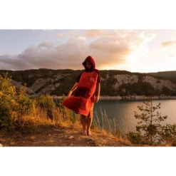 PONCHO PLAID AFTER ESSENTIAL SHERPA ROUGE TU -Pagayer Soldes Magasin poncho plaid after essential sherpa rouge tu 5